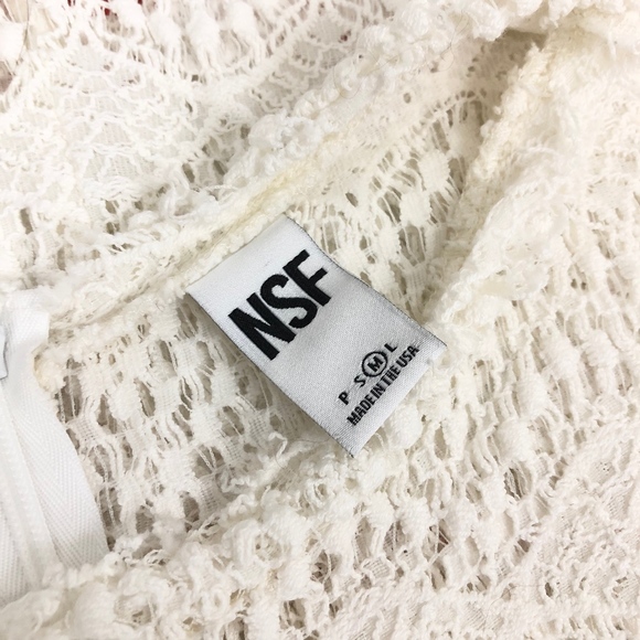 NSF Annette Cream Lace Tee Top - Picture 8 of 9